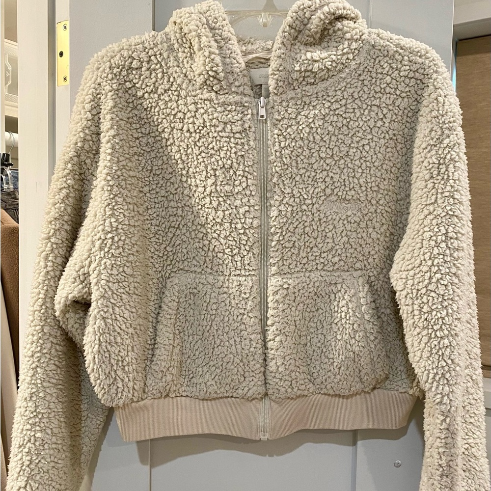 SKIMS Teddy Hoodie in Bone Size Small